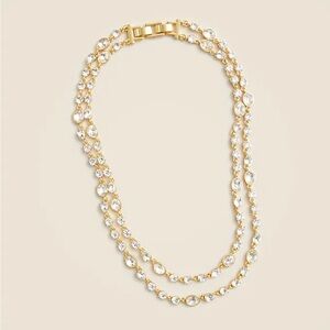 J. Crew Layered Crystal Necklace
